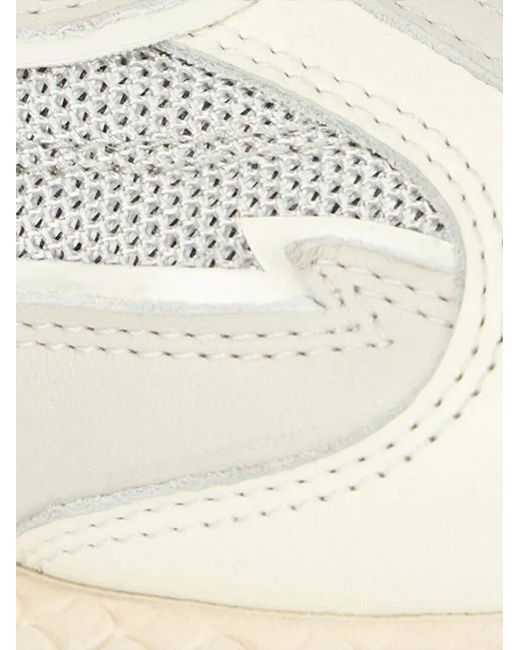 Roberto Cavalli White Low-Top Sneakers