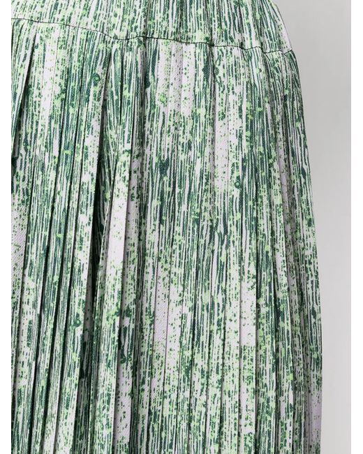 Henrik Vibskov Green Jelly Plisse Palazzo Trousers