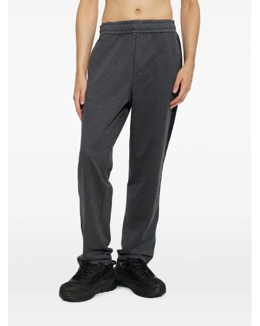 Moncler Gray Logo-Patch Track Pants for men