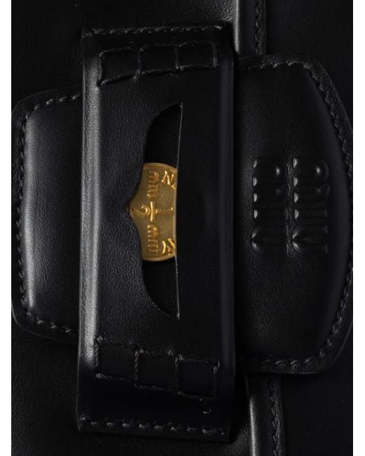 Miu Miu Black Penny Shoulder Bag