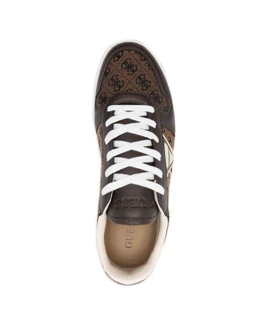 Guess White Baskets À Motif Monogramme for men