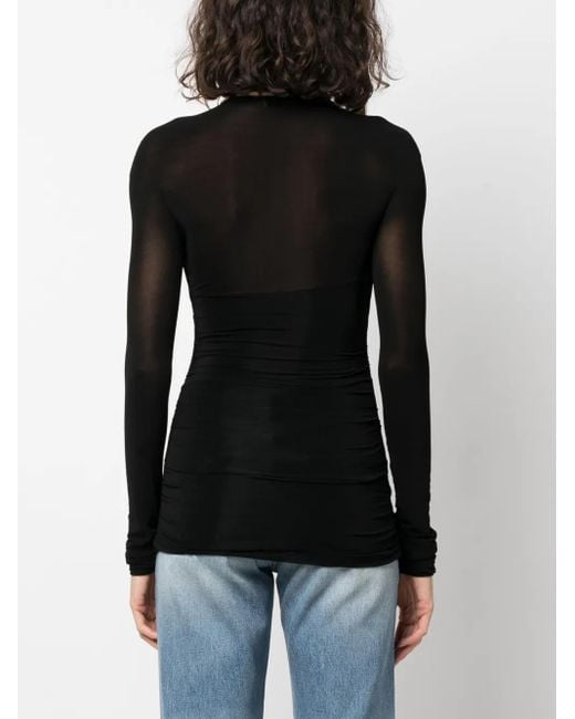 Saint Laurent Black Top With Logo