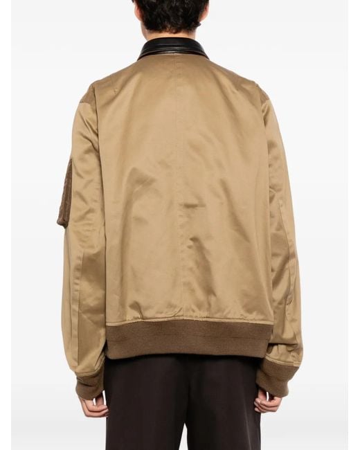 Sacai Natural Cotton Chino Blouson for men
