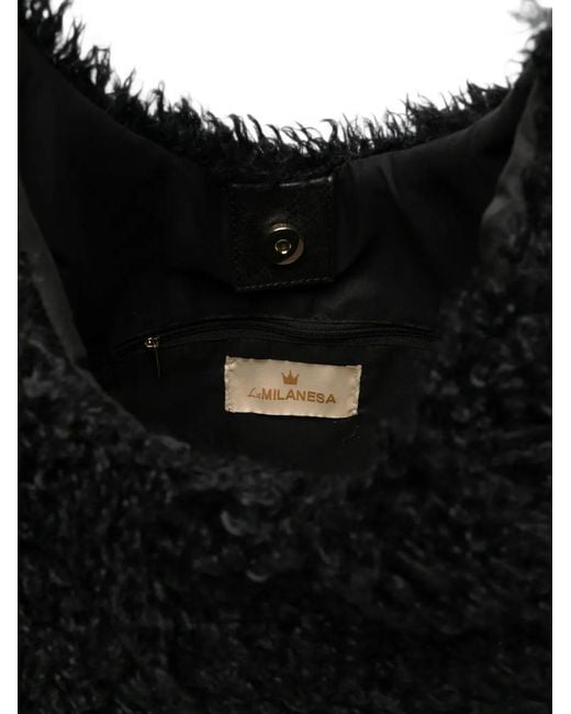 La Milanesa Black Oprah Shoulder Bag