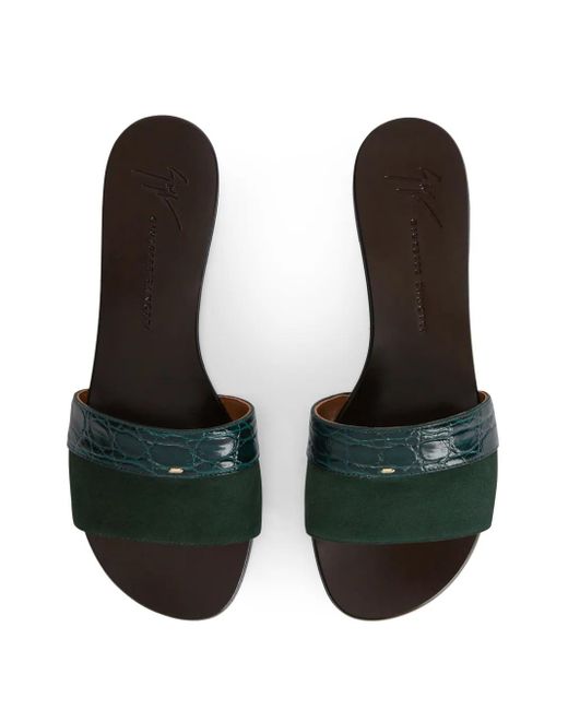 Giuseppe Zanotti Green Roose Slides
