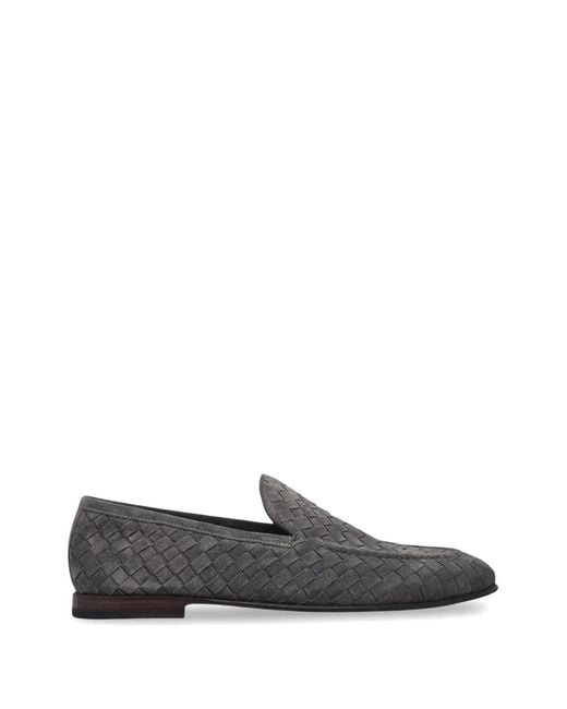 Neil Barrett White Woven Suede Loafers for men