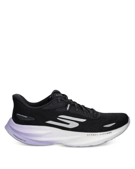 Skechers Black Aero Spark Sneakers mit Schnürung