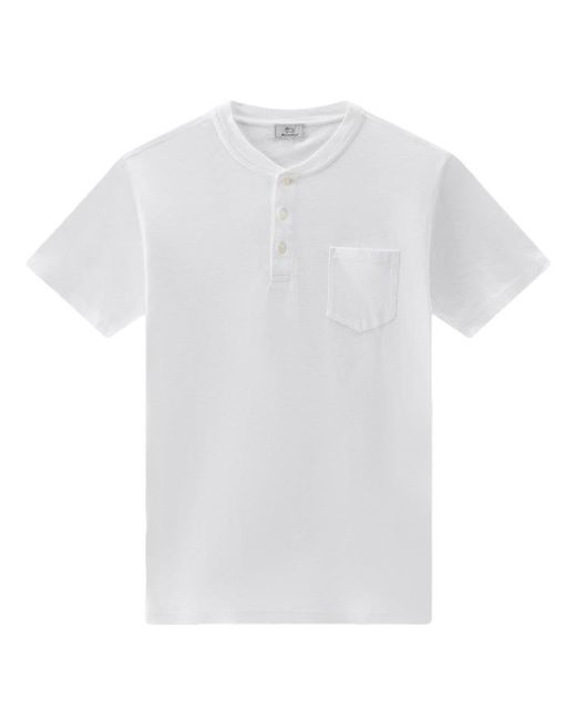 T-shirt a maniche corte di Woolrich in White da Uomo