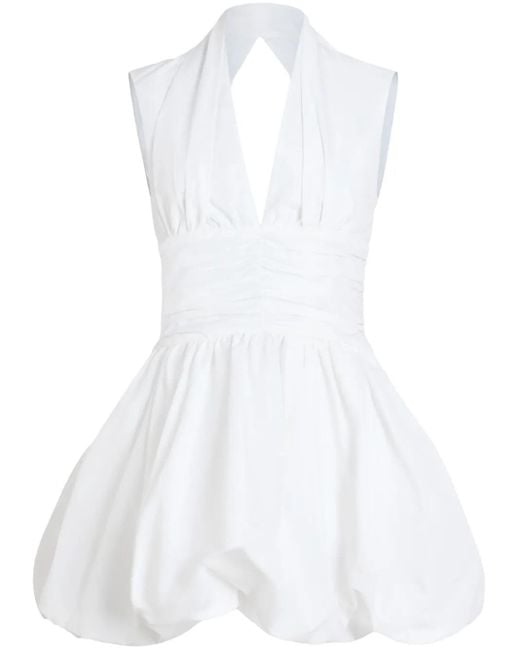 Patou オープンバック ミニドレス White