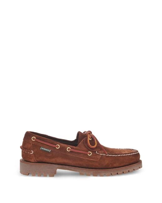 Sebago Brown Chaussures Bateau Ranger À Semelle Crantée for men