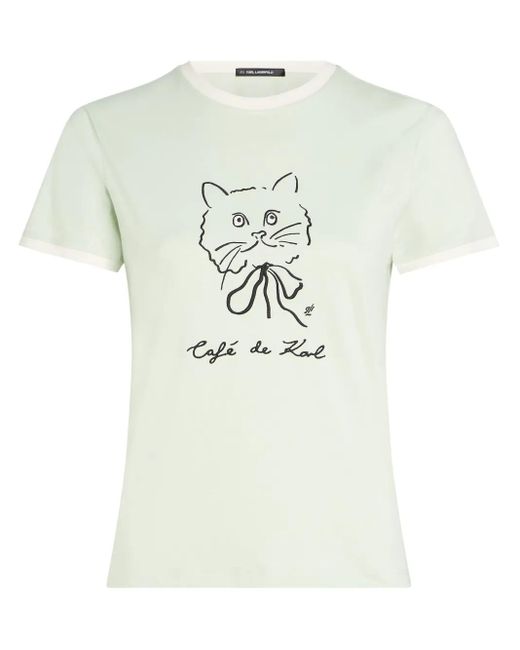 Karl Lagerfeld White X Jorge Parra T-Shirt