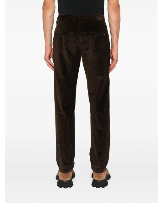 Dondup Black Corduroy Trousers for men