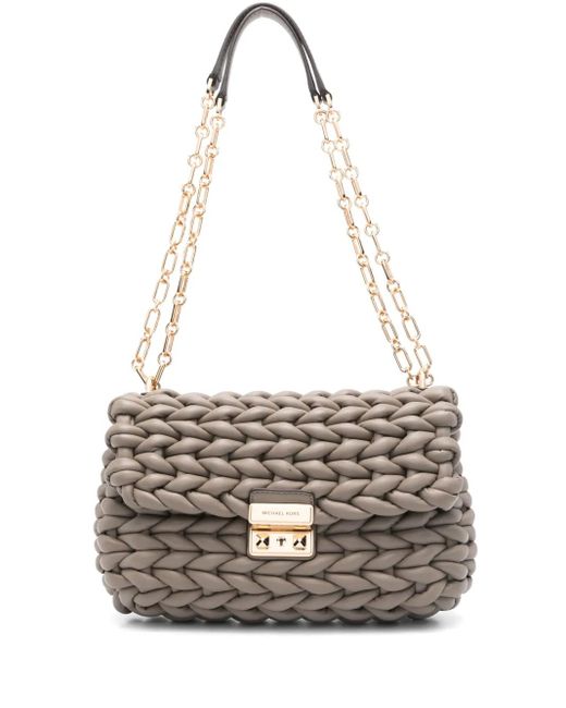 Michael Kors レザーショルダーバッグ White