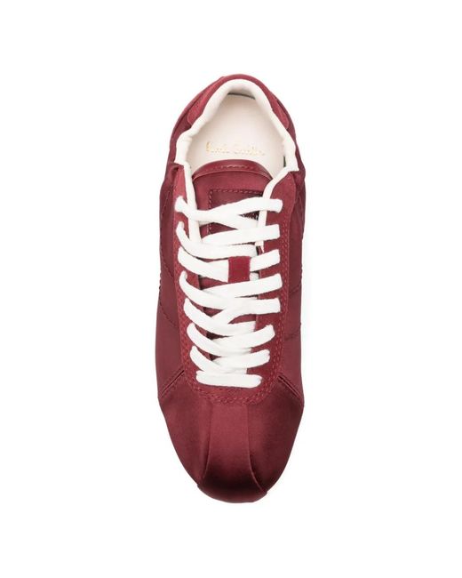 Paul Smith Red Suede Panel Sneakers