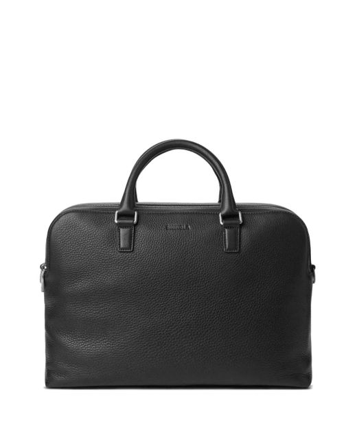 Shinola Black Leather Top-Handle Briefcase for men