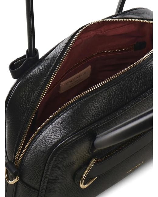 Coccinelle Black Top-Handle Shoulder Bag