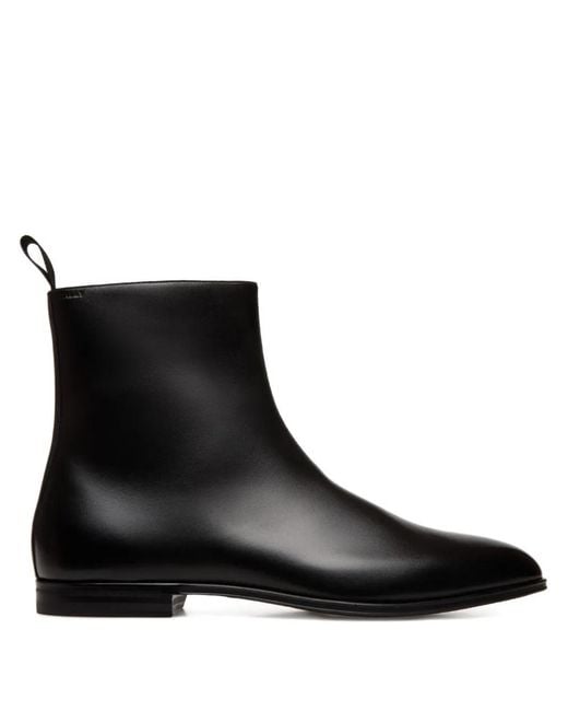 Bally Black Westminster Calf Leather Chelsea Boots for men