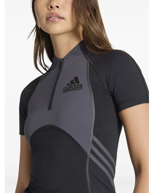 Adidas Black Equipment Panelled T-Shirt
