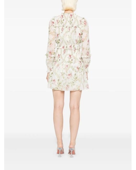 Robe Emilia Georgette Needle & Thread en coloris Natural