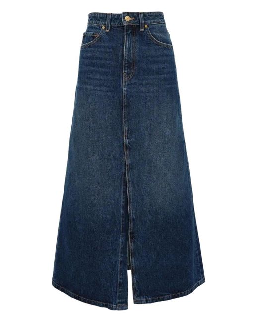 Jupe En Jean Anais À Coupe Longue Ulla Johnson en coloris Blue