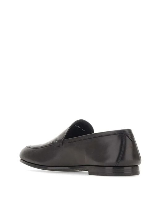 Fabi White Leather Flat Loafers for men