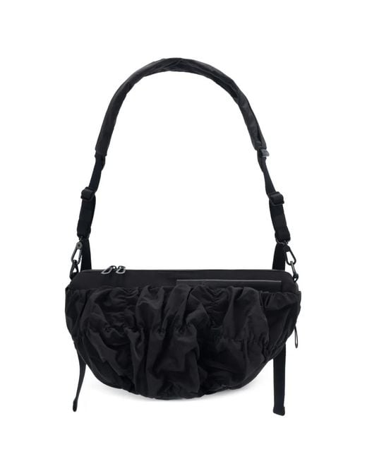 Côte&Ciel Black Gathered Otra Shoulder Bag