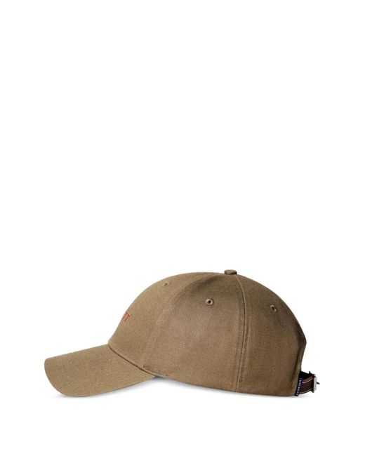 Hackett Brown Logo-Embroidered Cap for men