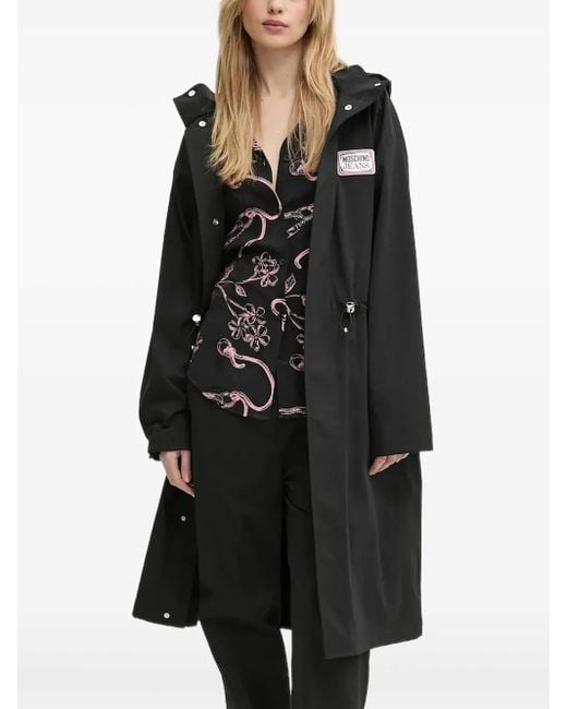 Veste À Patch Logo Moschino en coloris Black