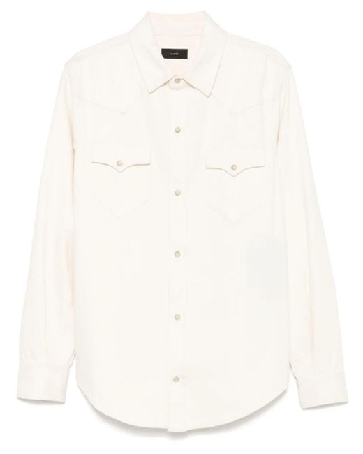 メンズ Alanui デニムシャツ White