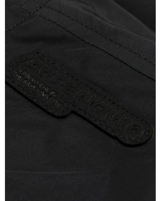 Aape By A Bathing Ape Black Ape Head Quilted Jacket for men