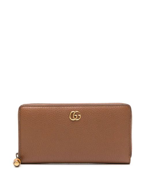 Gucci Brown Double G Leather Wallet
