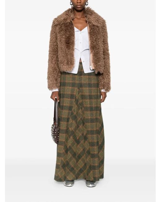 Stand Studio Brown Faux-Shearling Jacket