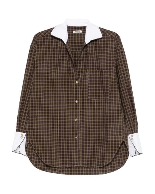 Sandro Brown Plaid Shirt