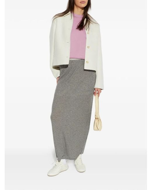 Samsøe & Samsøe White Saholly Collared Jacket