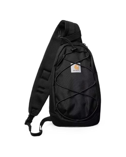 Carhartt Black Kyle Logo-Patch Backpack for men