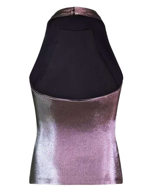 Area Purple Halterneck Top