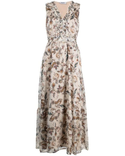 Liu Jo Multicolor Paisley-print Sleeveless Dress