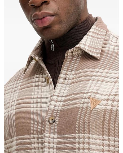 Guess Natural Patterned Shirt for men
