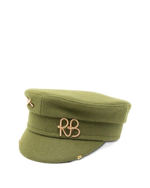 Ruslan Baginskiy Green Logo-Embellishment Beret