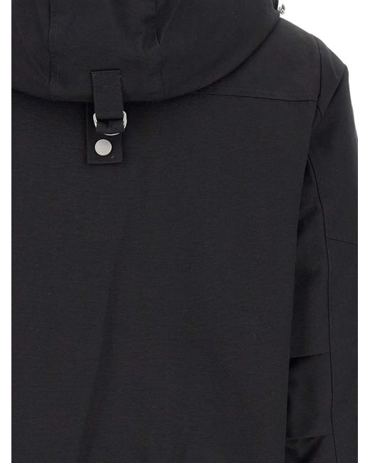 Moose Knuckles Black Debbie Detachable-Hood Bomber Jacket