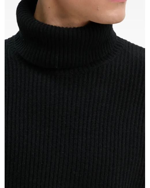 Les Deux Black Roll-Neck Sweater for men