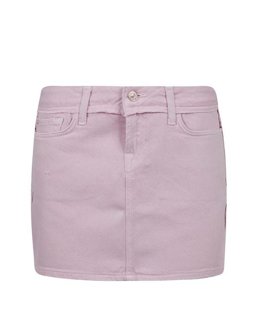 7 For All Mankind Purple Minijupe Cherry