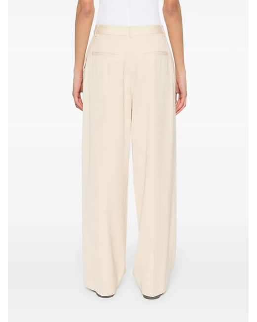 Pantalones Gona Rectos Ba&sh de color White