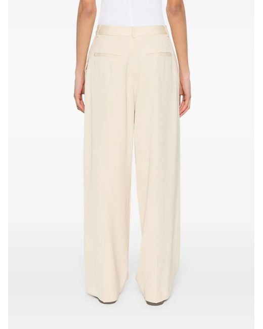 Ba&sh White Gona Straight-Leg Trousers