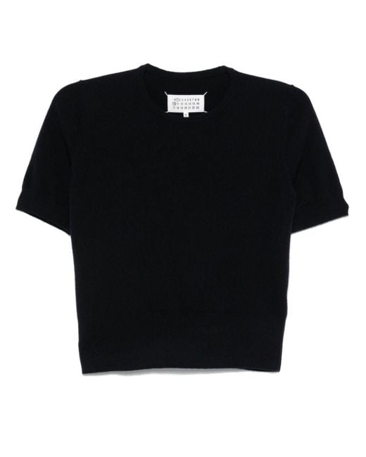 Maison Margiela Black Virgin Wool T-Shirt