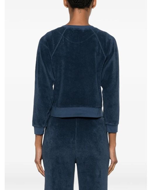 Suzie Kondi Blue Raglan-Sleeve Sweatshirt