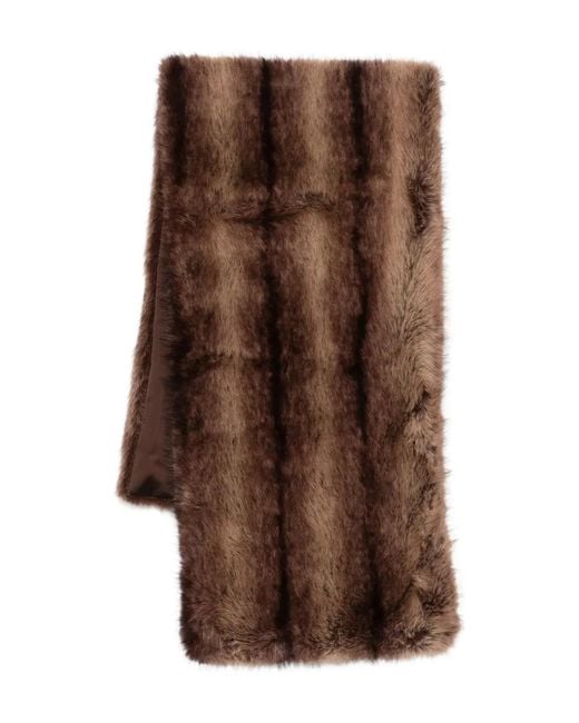 DR. HOPE Brown Striped Scarf
