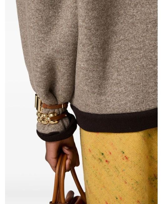 Miu Miu Natural Bomberjacke Aus Fleece