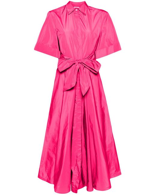 Sara Roka Pink Marysole Belted Maxi Dress