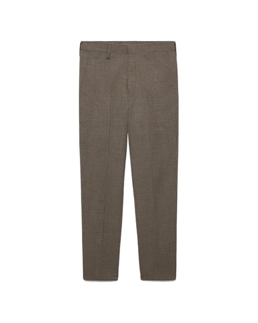 Prada Gray Wool Pants for men
